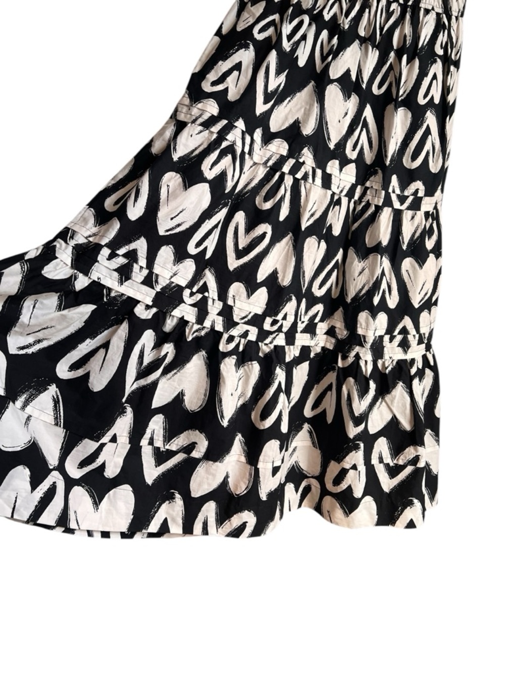 Anthropologie Somerset maxi dress in heart print size size S excellent condition - Picture 12 of 14